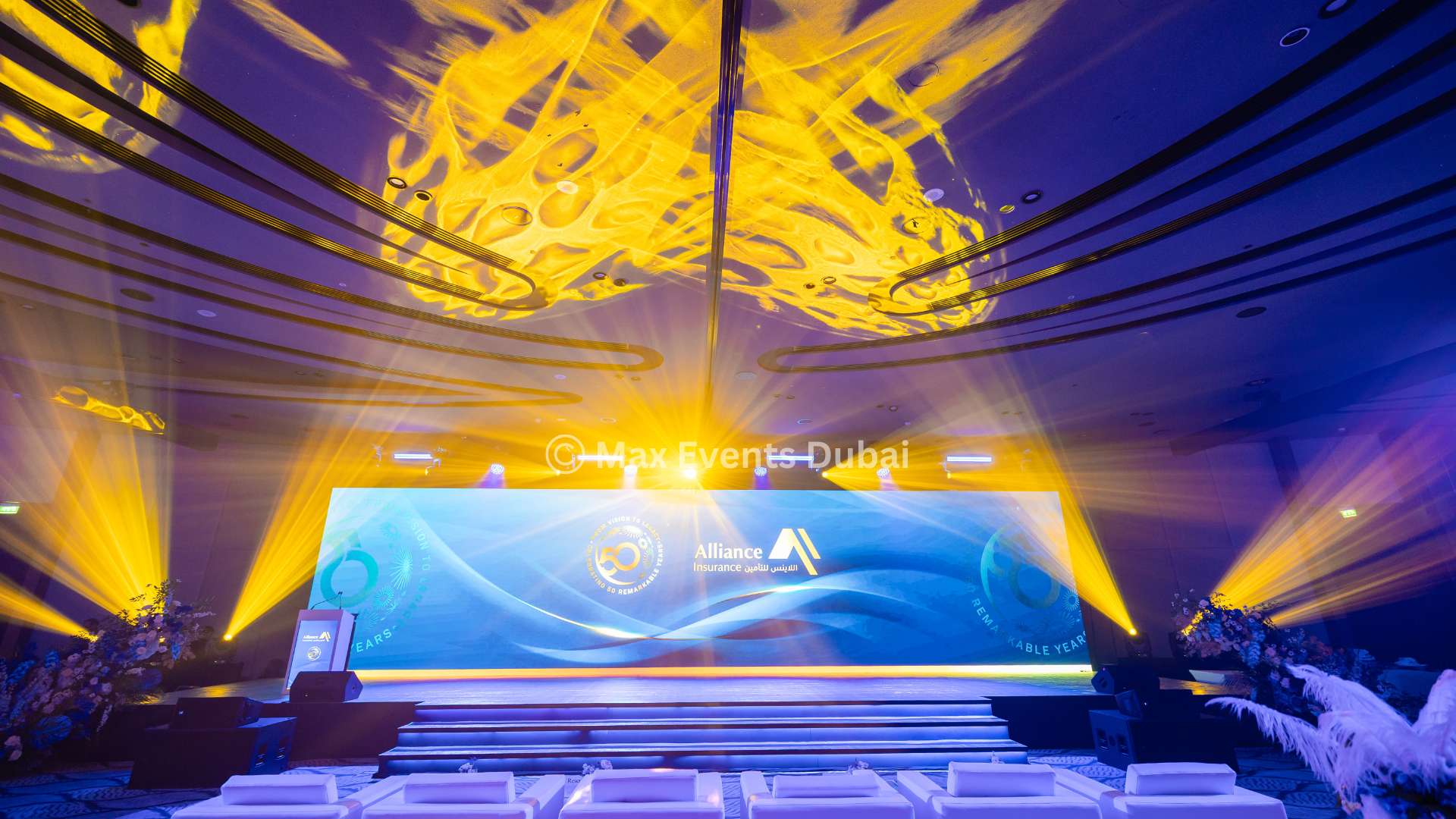 Professional AV staging lighting sound and LED production in Dubai